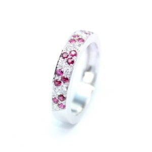 Gabriel Joaillier Toulouse alliance or gris rubis diamants