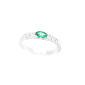 Gabriel Joaillier Toulouse bague Aya Or gris Émeraude