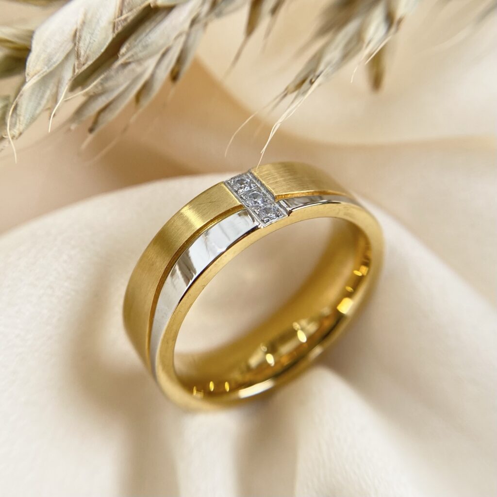 gabriel joaillier bague or jaune et or blanc palladié diamants réparation