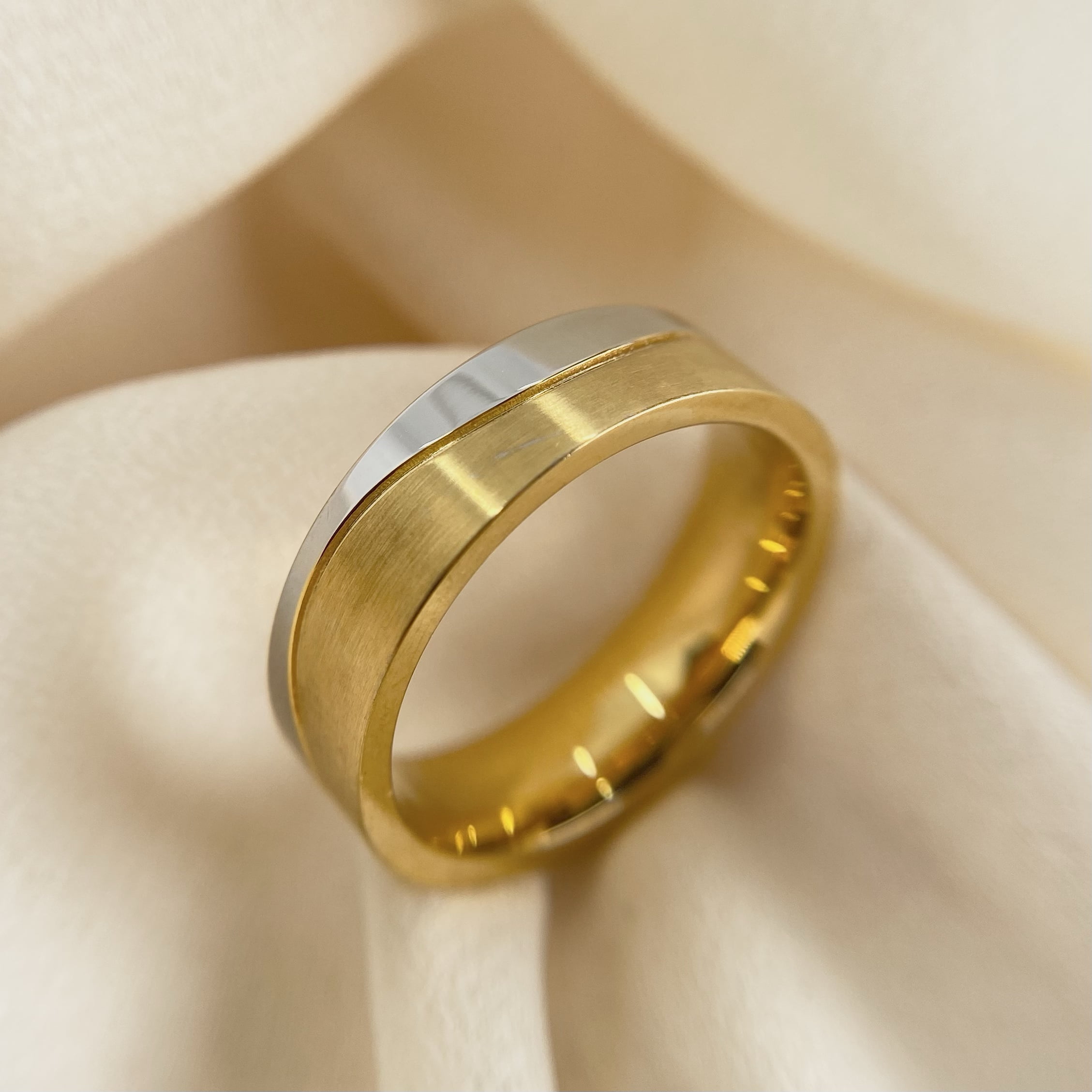 gabriel joaillier bague or juane et or blanc palladié
