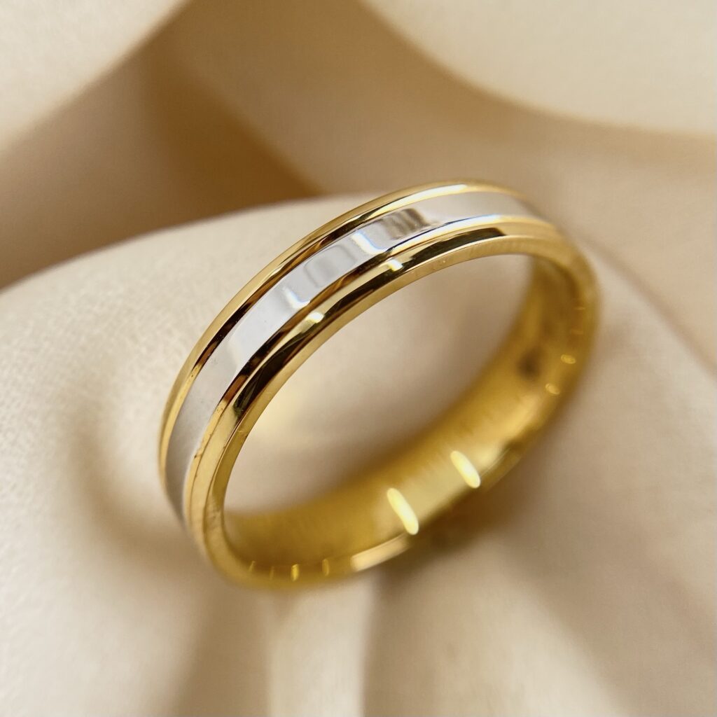 gabriel joaillier bague or jaune et or blanc palladié