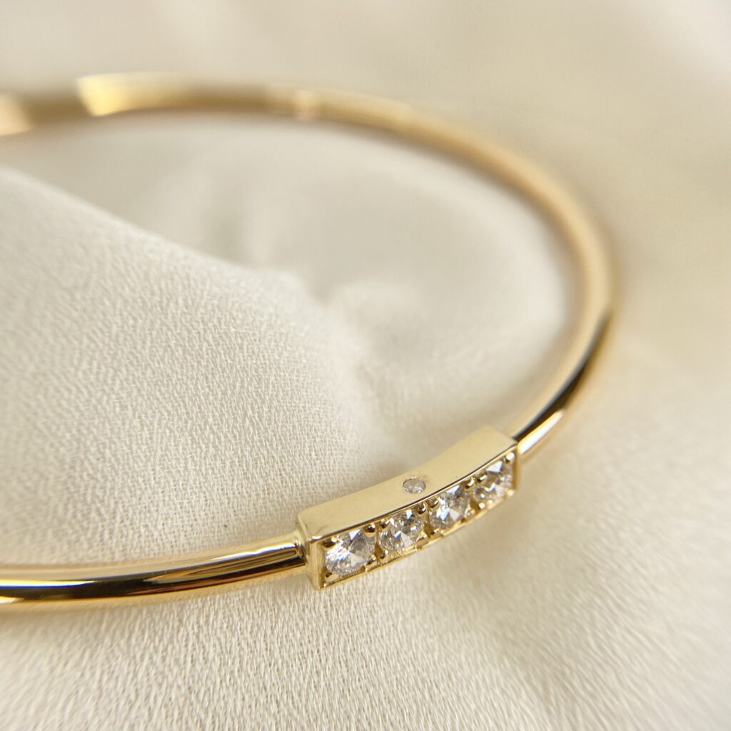 gabriel joaillier bracelet or jaune 18 carats diamants
