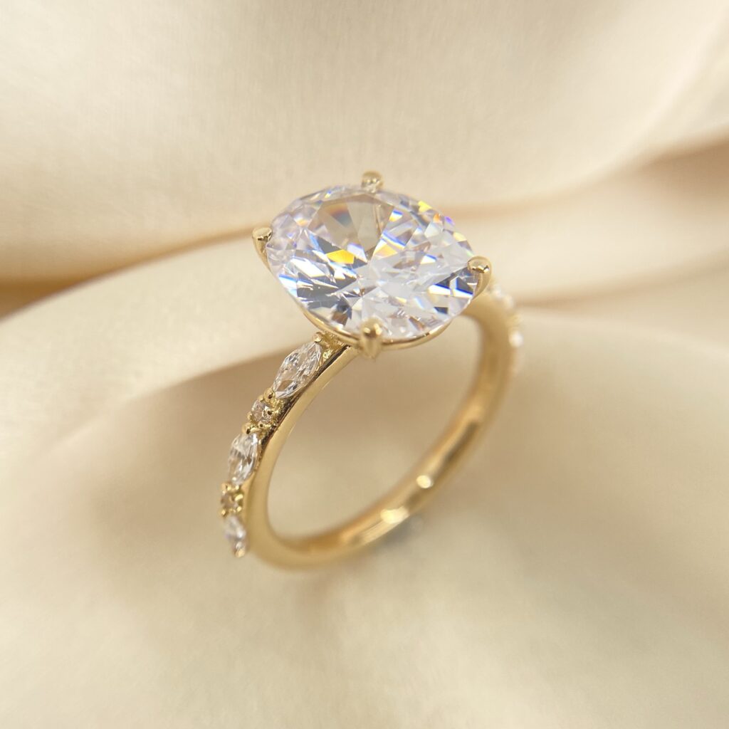 création gabriel joaillier bague or jaune 18 carats diamants